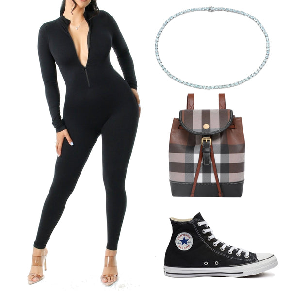 Creating a Chic and Edgy Outfit with a Black Body Suit