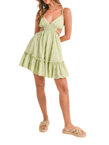 Green Apple Babydoll Sun Dress