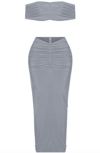 Grey 'Jumilah' Skirt Set