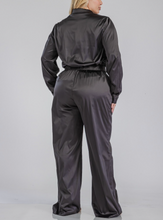 Load image into Gallery viewer, Blouse &amp; Pants Two Piece Charcoal Set in the style &#39;Sylvie&#39;