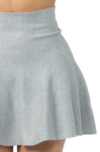 Grey Cece Flare Skirt