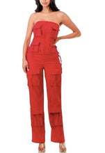 Load image into Gallery viewer, Anette Cargo Jumpsuit