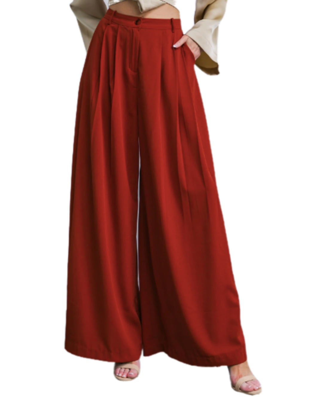 Red 'Adele' Pants