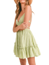 Load image into Gallery viewer, Green Apple Babydoll Sun Dress