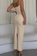 Load image into Gallery viewer, Nude Accented Midi Dress