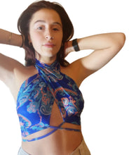 Load image into Gallery viewer, Royal Paisley Wrap Top